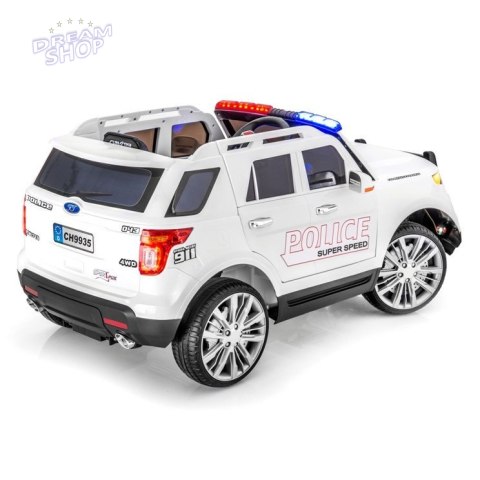 MEGA POLICJA Z MEGAFONEM I RADIEM, MIĘKKIE KOŁA/9935