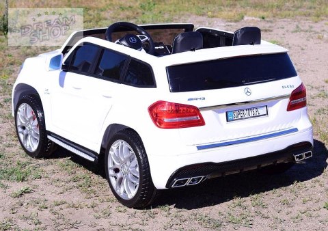 MERCEDES GLS 63, 4 SILNIKI, 2X12 V, MIĘKKIE KOŁA, MIĘKKIE SIEDZENIE, KLIMATYZACJA DLA 2 DZIECI/HL228