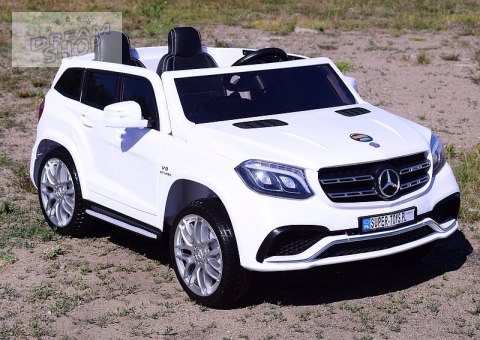 MERCEDES GLS 63, 4 SILNIKI, 2X12 V, MIĘKKIE KOŁA, MIĘKKIE SIEDZENIE, KLIMATYZACJA DLA 2 DZIECI/HL228