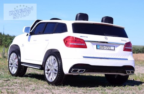 MERCEDES GLS 63, 4 SILNIKI, 2X12 V, MIĘKKIE KOŁA, MIĘKKIE SIEDZENIE, KLIMATYZACJA DLA 2 DZIECI/HL228