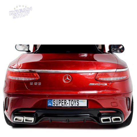 MERCEDES S63 AMG LICENCJA,LAKIER, MIĘKKIE KOŁA EVA FULL OPCJA/HL169 MERCEDES S63 AMG LICENCJA,LAKIER, MIĘKKIE KOŁA EVA FULL OPCJA/HL169
