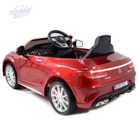 MERCEDES S63 AMG LICENCJA,LAKIER, MIĘKKIE KOŁA EVA FULL OPCJA/HL169 MERCEDES S63 AMG LICENCJA,LAKIER, MIĘKKIE KOŁA EVA FULL OPCJA/HL169