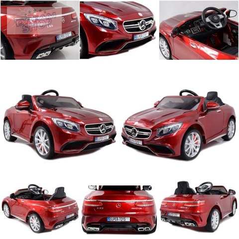 MERCEDES S63 AMG LICENCJA,LAKIER, MIĘKKIE KOŁA EVA FULL OPCJA/HL169 MERCEDES S63 AMG LICENCJA,LAKIER, MIĘKKIE KOŁA EVA FULL OPCJA/HL169