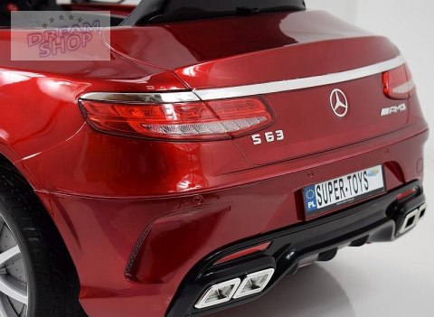 MERCEDES S63 AMG LICENCJA,LAKIER, MIĘKKIE KOŁA EVA FULL OPCJA/HL169 MERCEDES S63 AMG LICENCJA,LAKIER, MIĘKKIE KOŁA EVA FULL OPCJA/HL169