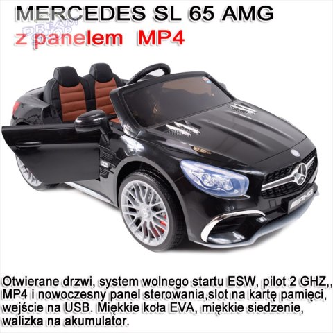MERCEDES SL65 AMG PILOT, WOLNY START, WALIZKA DO AKUMULATORA , MP4 /XMX602