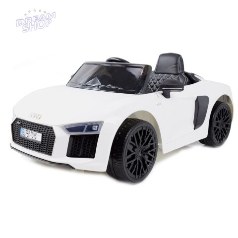 ORYGINALNE AUDI R8 SPYDER W NAJLEPSZEJ WERSJI, MIĘKKIE SIEDZENIE, PILOT 2.4 GHZ/ 2198 ORYGINALNE AUDI R8 SPYDER W NAJLEPSZEJ WERSJI, MIĘKKIE SIEDZENIE, PILOT 2.4 GHZ/ 2198