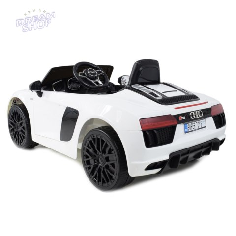 ORYGINALNE AUDI R8 SPYDER W NAJLEPSZEJ WERSJI, MIĘKKIE SIEDZENIE, PILOT 2.4 GHZ/ 2198 ORYGINALNE AUDI R8 SPYDER W NAJLEPSZEJ WERSJI, MIĘKKIE SIEDZENIE, PILOT 2.4 GHZ/ 2198