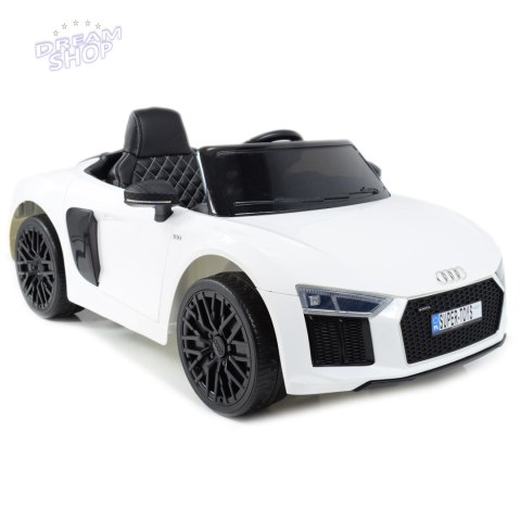 ORYGINALNE AUDI R8 SPYDER W NAJLEPSZEJ WERSJI, MIĘKKIE SIEDZENIE, PILOT 2.4 GHZ/ 2198 ORYGINALNE AUDI R8 SPYDER W NAJLEPSZEJ WERSJI, MIĘKKIE SIEDZENIE, PILOT 2.4 GHZ/ 2198