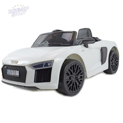 ORYGINALNE AUDI R8 SPYDER W NAJLEPSZEJ WERSJI, MIĘKKIE SIEDZENIE, PILOT 2.4 GHZ/ 2198 ORYGINALNE AUDI R8 SPYDER W NAJLEPSZEJ WERSJI, MIĘKKIE SIEDZENIE, PILOT 2.4 GHZ/ 2198