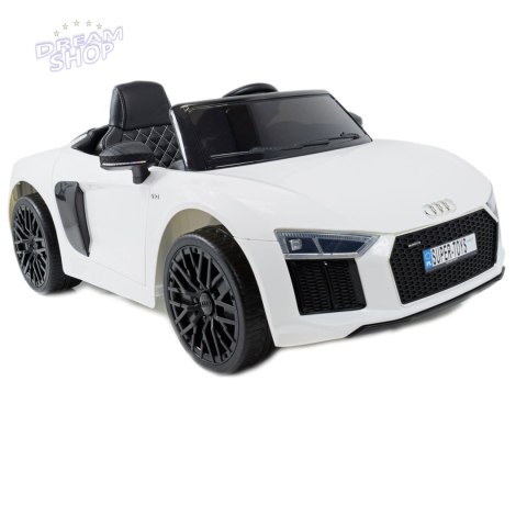 ORYGINALNE AUDI R8 SPYDER W NAJLEPSZEJ WERSJI, MIĘKKIE SIEDZENIE, PILOT 2.4 GHZ/ 2198 ORYGINALNE AUDI R8 SPYDER W NAJLEPSZEJ WERSJI, MIĘKKIE SIEDZENIE, PILOT 2.4 GHZ/ 2198
