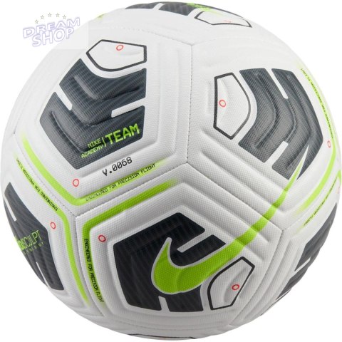 PIŁKA NOŻNA NIKE ACADEMY WHITE/BLACK/VOLT R.4 PIŁKA NOŻNA NIKE ACADEMY WHITE/BLACK/VOLT R.4