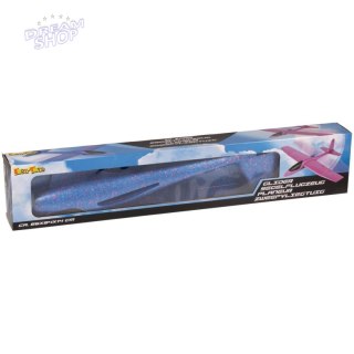 SAMOLOT STYROPIANOWY 84CM NIEBIESKI