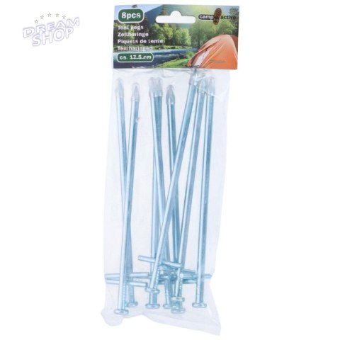 ŚLEDZIE DO NAMIOTU 17,5CM KPL. 8SZT METAL CAMP ACTIVE ŚLEDZIE DO NAMIOTU 17,5CM KPL. 8SZT METAL CAMP ACTIVE