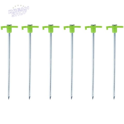 ŚLEDZIE DO NAMIOTU 20CM KPL. 6SZT METAL PLASTIK CAMP ACTIVE