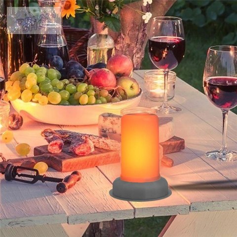 ŚWIECA LED EFEKT PŁOMIENIA 7.5x9.5CM ŚWIECA LED EFEKT PŁOMIENIA 7.5x9.5CM