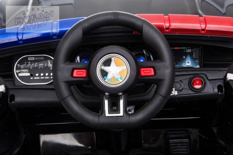 AUTO POLICJA, DŹWIĘKI, MIĘKKIE KOŁA EVA, MIĘKKIE SIEDZENIE/BBH0007