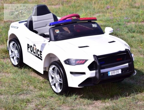 AUTO POLICJA, DŹWIĘKI, MIĘKKIE KOŁA EVA, MIĘKKIE SIEDZENIE/BBH0007