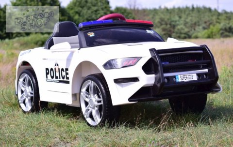 AUTO POLICJA, DŹWIĘKI, MIĘKKIE KOŁA EVA, MIĘKKIE SIEDZENIE/BBH0007