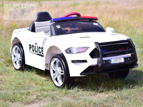 AUTO POLICJA, DŹWIĘKI, MIĘKKIE KOŁA EVA, MIĘKKIE SIEDZENIE/BBH0007