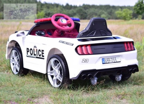 AUTO POLICJA, DŹWIĘKI, MIĘKKIE KOŁA EVA, MIĘKKIE SIEDZENIE/BBH0007