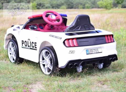 AUTO POLICJA, DŹWIĘKI, MIĘKKIE KOŁA EVA, MIĘKKIE SIEDZENIE/BBH0007