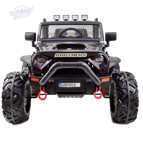 JEEP NA AKUMULATOR BROTHERS , WSPOMAGANIE KIEROWNICY, MIĘKKIE KOŁA, MIĘKKIE SIEDZENIE 24V - 400W/JEEP-JC-666