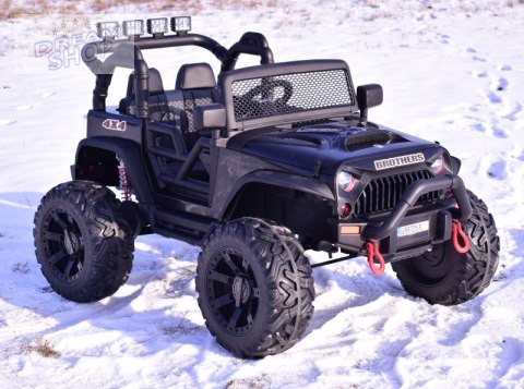 JEEP NA AKUMULATOR BROTHERS , WSPOMAGANIE KIEROWNICY, MIĘKKIE KOŁA, MIĘKKIE SIEDZENIE 24V - 400W/JEEP-JC-666