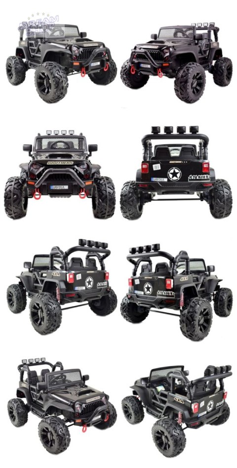 JEEP NA AKUMULATOR BROTHERS , WSPOMAGANIE KIEROWNICY, MIĘKKIE KOŁA, MIĘKKIE SIEDZENIE 24V - 400W/JEEP-JC-666