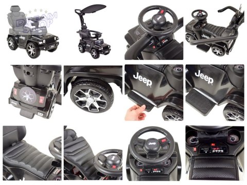 JEŹDZIK, PCHACZ, ODPYCHACZ, POJAZD NA AKUMULATOR- JEEP RUBICON,DASZEK ,DŹWIĘKI/DKP03HV