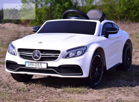 MERCEDES C 63 S COUPE, MIĘKKIE SIEDZENIE , MIEKKIE KOŁA, SYSTEM ESW, 5 PUNKTOWE PASY /QY-1588