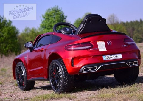 MERCEDES C 63 S COUPE, MIĘKKIE SIEDZENIE , MIEKKIE KOŁA, SYSTEM ESW, 5 PUNKTOWE PASY /QY-1588