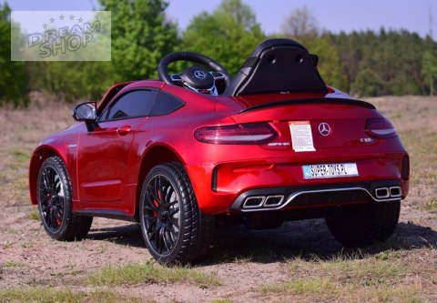 MERCEDES C 63 S COUPE, MIĘKKIE SIEDZENIE , MIEKKIE KOŁA, SYSTEM ESW, 5 PUNKTOWE PASY /QY-1588