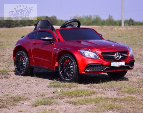 MERCEDES C 63 S COUPE, MIĘKKIE SIEDZENIE , MIEKKIE KOŁA, SYSTEM ESW, 5 PUNKTOWE PASY /QY-1588