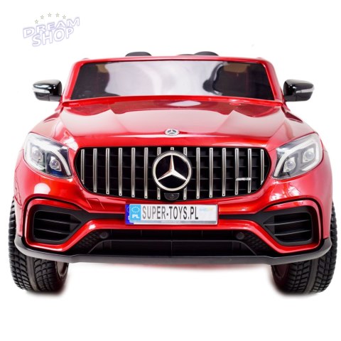 MERCEDES GLC 63S LICENCJA, 4X4, 2x12V, WALIZKA, MIĘKKIE KOŁA EVA, MIĘKKIE SIEDZENIE, LAKIER POLEROWANY, FULL OPCJA/XMX608