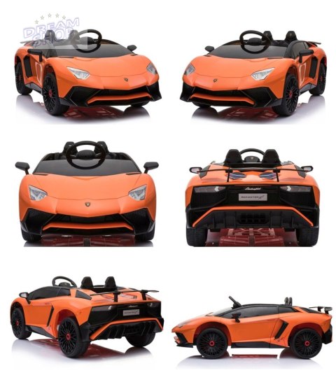 ORYGINALNE LAMBORGHINI AVENTADOR PEŁNA OPCJA, MIĘKKIE KOŁA, MIĘKKIE SIEDZENIE/BDM0913