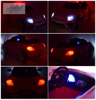 VW BEETLE, MIĘKKIE SIEDZENIE , MIEKKIE KOŁA, SYSTEM ESW, RADIO FM, BLUETOOTH, ŚWIATŁA AWARYJNE /S303
