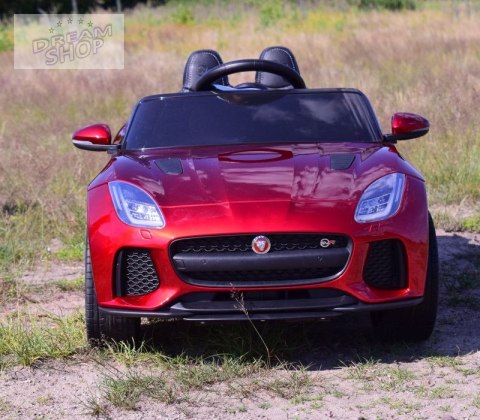 AUTO NA AKUMULATOR JAGUAR F TYPE, MIĘKKIE KOŁA, MIĘKKIE SIEDZENIE, SUPER JAKOSĆ - LAKIER/QLS5388