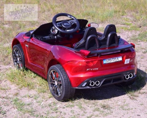 AUTO NA AKUMULATOR JAGUAR F TYPE, MIĘKKIE KOŁA, MIĘKKIE SIEDZENIE, SUPER JAKOSĆ - LAKIER/QLS5388