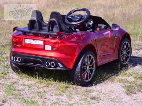 AUTO NA AKUMULATOR JAGUAR F TYPE, MIĘKKIE KOŁA, MIĘKKIE SIEDZENIE, SUPER JAKOSĆ - LAKIER/QLS5388