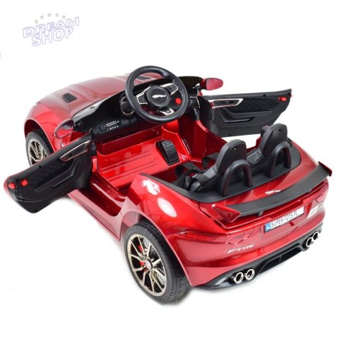 AUTO NA AKUMULATOR JAGUAR F TYPE, MIĘKKIE KOŁA, MIĘKKIE SIEDZENIE, SUPER JAKOSĆ - LAKIER/QLS5388