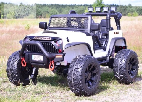 JEEP NA AKUMULATOR BROTHERS , WSPOMAGANIE KIEROWNICY, MIĘKKIE KOŁA, MIĘKKIE SIEDZENIE 24V - 400W/JEEP-JC-666 JEEP NA AKUMULATOR BROTHERS , WSPOMAGANIE KIEROWNICY, MIĘKKIE KOŁA, MIĘKKIE SIEDZENIE 24V - 400W/JEEP-JC-666