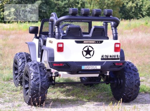 JEEP NA AKUMULATOR BROTHERS , WSPOMAGANIE KIEROWNICY, MIĘKKIE KOŁA, MIĘKKIE SIEDZENIE 24V - 400W/JEEP-JC-666 JEEP NA AKUMULATOR BROTHERS , WSPOMAGANIE KIEROWNICY, MIĘKKIE KOŁA, MIĘKKIE SIEDZENIE 24V - 400W/JEEP-JC-666