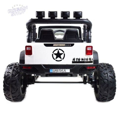 JEEP NA AKUMULATOR BROTHERS , WSPOMAGANIE KIEROWNICY, MIĘKKIE KOŁA, MIĘKKIE SIEDZENIE 24V - 400W/JEEP-JC-666 JEEP NA AKUMULATOR BROTHERS , WSPOMAGANIE KIEROWNICY, MIĘKKIE KOŁA, MIĘKKIE SIEDZENIE 24V - 400W/JEEP-JC-666