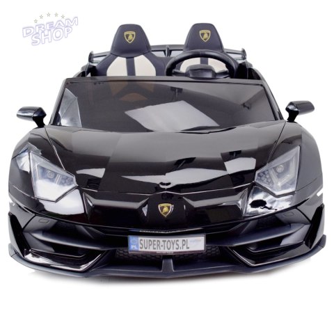 LICENCJONOWANY LAMBORGHINI AVENTADOR SVJ DLA 2 DZIECI FUNKCJA DRIFTU - LAKIER SUPER JAKOŚĆ, MIĘKKIE SIEDZENIE, MIĘKKIE KOŁA/SX20