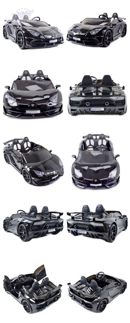 LICENCJONOWANY LAMBORGHINI AVENTADOR SVJ DLA 2 DZIECI FUNKCJA DRIFTU - LAKIER SUPER JAKOŚĆ, MIĘKKIE SIEDZENIE, MIĘKKIE KOŁA/SX20