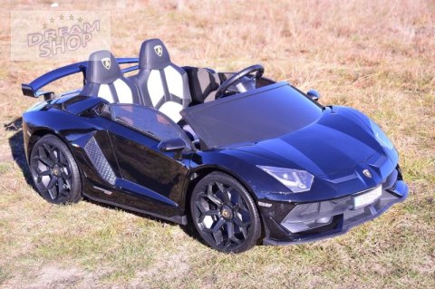 LICENCJONOWANY LAMBORGHINI AVENTADOR SVJ DLA 2 DZIECI FUNKCJA DRIFTU - LAKIER SUPER JAKOŚĆ, MIĘKKIE SIEDZENIE, MIĘKKIE KOŁA/SX20