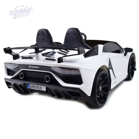 LICENCJONOWANY LAMBORGHINI AVENTADOR SVJ DLA 2 DZIECI, FUNKCJA DRIFTU MIĘKKIE SIEDZENIE, MIĘKKIE KOŁA/SX2028