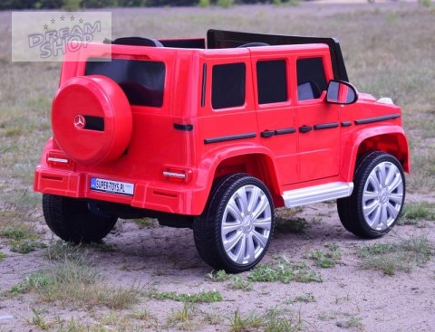 MERCEDES G500 NA AKUMULATOR MIĘKKIE KOŁA EVA, MIĘKKIE SIEDZENIE, LAKIEROWANY FULL OPCJA/JJ2077 MERCEDES G500 NA AKUMULATOR MIĘKKIE KOŁA EVA, MIĘKKIE SIEDZENIE, LAKIEROWANY FULL OPCJA/JJ2077