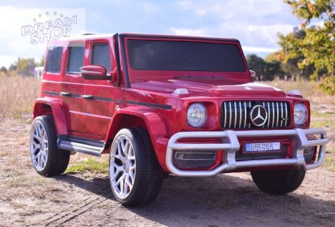MERCEDES G63 AMG DLA 2 DZIECI, 24V, 4X4, MIĘKKIE KOŁA EVA, MIĘKKIE SIEDZENIE, LAKIER POLEROWANY FULL OPCJA/S-307 MERCEDES G63 AMG DLA 2 DZIECI, 24V, 4X4, MIĘKKIE KOŁA EVA, MIĘKKIE SIEDZENIE, LAKIER POLEROWANY FULL OPCJA/S-307
