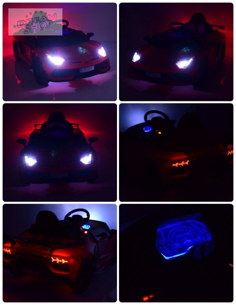 ORYGINALNE LAMBORGHINI AVENTADOR - WERSJA KARBON - MIĘKKIE KOŁA, MIĘKKIE SIEDZENIE, SUPER JAKOŚĆ/SX2018